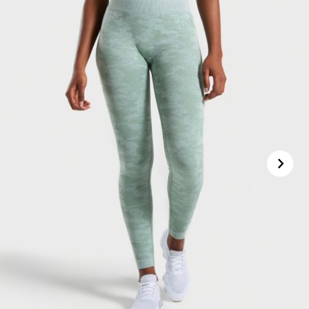 Gymshark Camo Seamless Legging - Sage Green